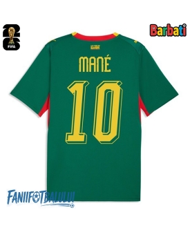 Senegal Sadio Mane #10 Tricou Fotbal Replică Mondial 2026 Barbati Deplasare